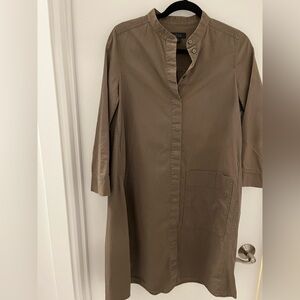 COS Olive Green Shirt A-line Dress